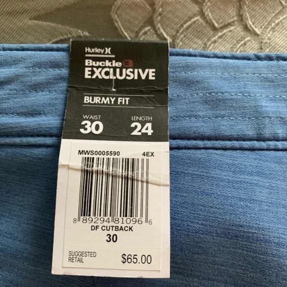 NWT Hurley Burmy Fit DF Cutback Board Shorts - Picture 4 of 6